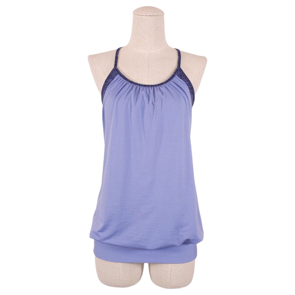 Lululemon No Limit Tank Top Sports Bra Lullaby Blue Sz 4